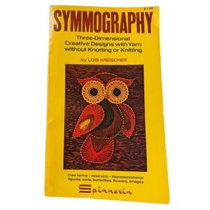 Spinnerin Symmography String Art Book Vintage 1971 Lois Kreischer Mid Century